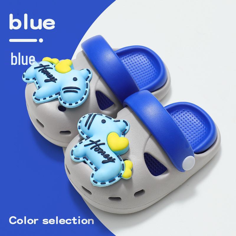 Kinder Crocs-Style EVA Rutschfeste Sommer Cartoon Hausschuhe für Jungen & Mädchen, Indoor & Strand Kleinkinderschuhe.
