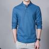 Men's Shirt Simple Long-sleeved Bottoming Shirt Large Size Men's Cotton and Linen Shirt Casual Top