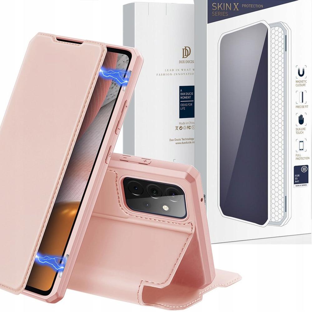 Dux Ducis Skin X Kabura Etui Pokrowiec Z Klapką Samsung Galaxy A72 4G Różowy