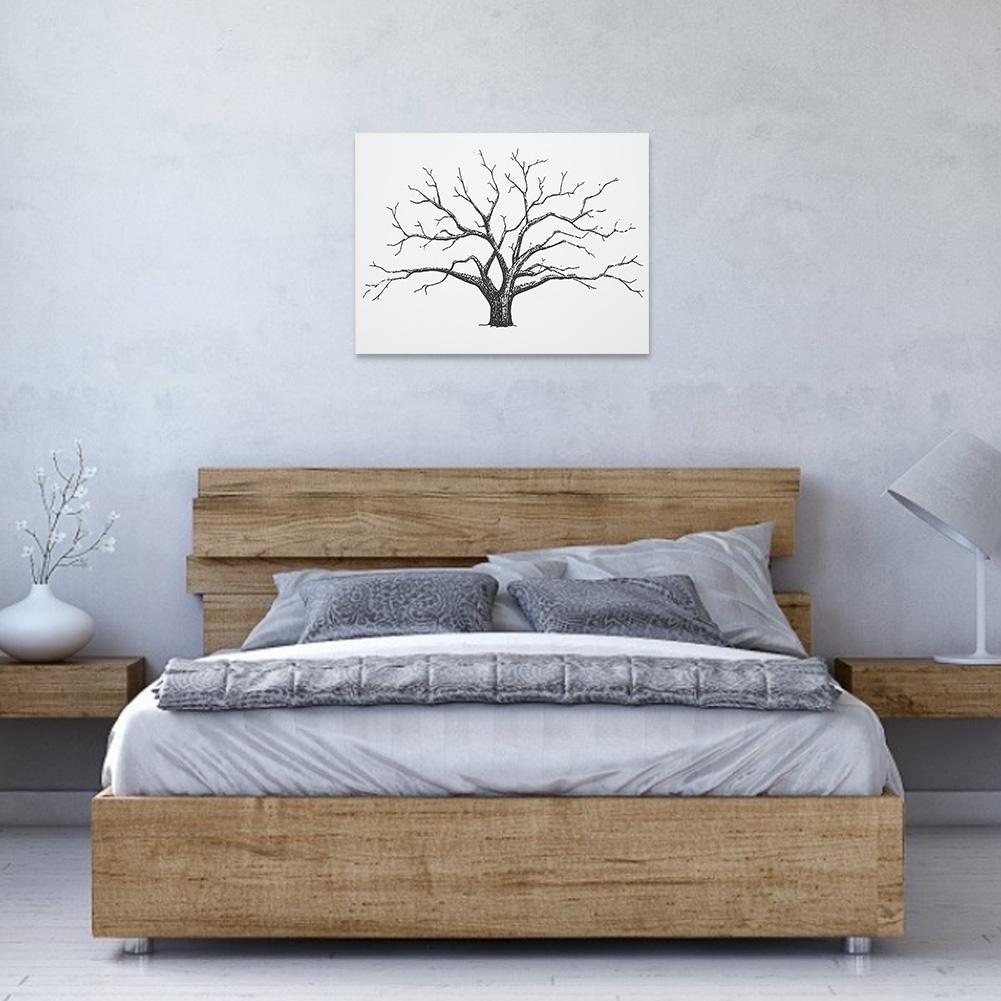 30x40cm Pittura a Impronta Digitale Fai-da-te per Matrimoni e Feste Albero delle Firme per Ospiti Decorazione per la Casa con Tampone d'Inchiostro