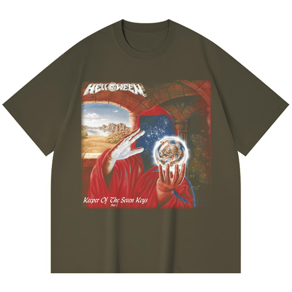 T-shirt Heavy Metal 100% Cotone 230 Gsm Stampa Band Rock Musica Popolare Unisex T-shirt Pesante in Cotone
