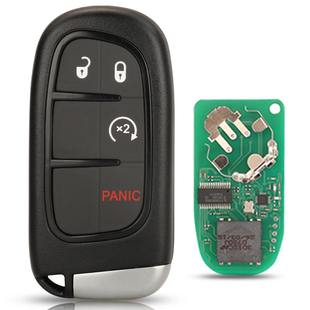 Jingyuqin GQ4-54T ID46 Remote Pickup Car Key For Dodge Ram 1500 2500 3500 2014 2015 2016 2017 2018 Keyless FOB 433Mhz 2/3/4/5 BT