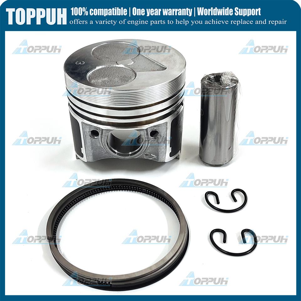 New D722 Piston Kit STD 67mm or oversize +0.5 Piston with Ring For Kubota D722 16853-21050 16851-21114 16851-21982
