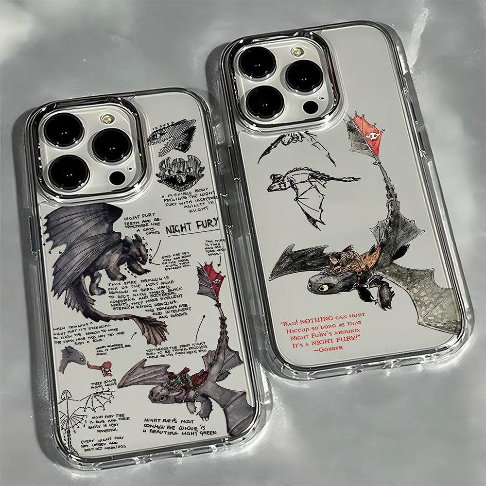 Lovely Toothless Fury Dragon New Phone Case For iPhone 17 16e 16 15 14 13 12 11mini Pro Max X XR XSMAX 8 7 Air Plus Cover Couple