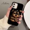 yorkshire terrier dog puppy Phone Case for iPhone 11 12 13 14 Pro Max mini X XR XS SE 2020 6S 7 8 Plus Samsung S21 S22 shell