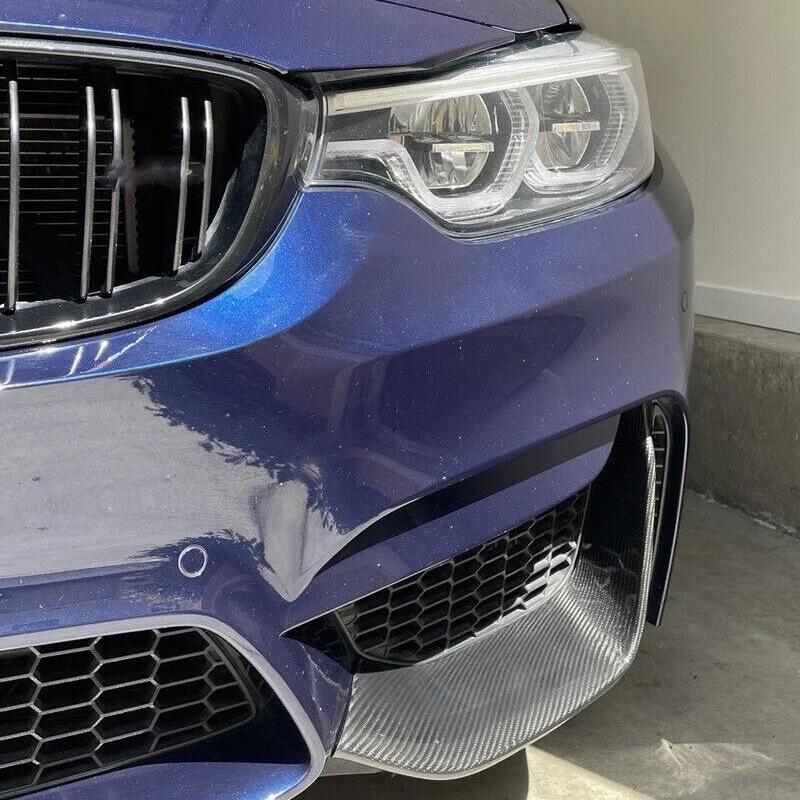 For BMW F80 M3 F82 F83 M4 2015-2019 Real Carbon Fiber Car Bumper Splitters Lip Panel Cover Trim Car Accessories