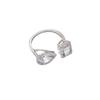 European-American Copper & AAA Zircon Geometric Women's Ring