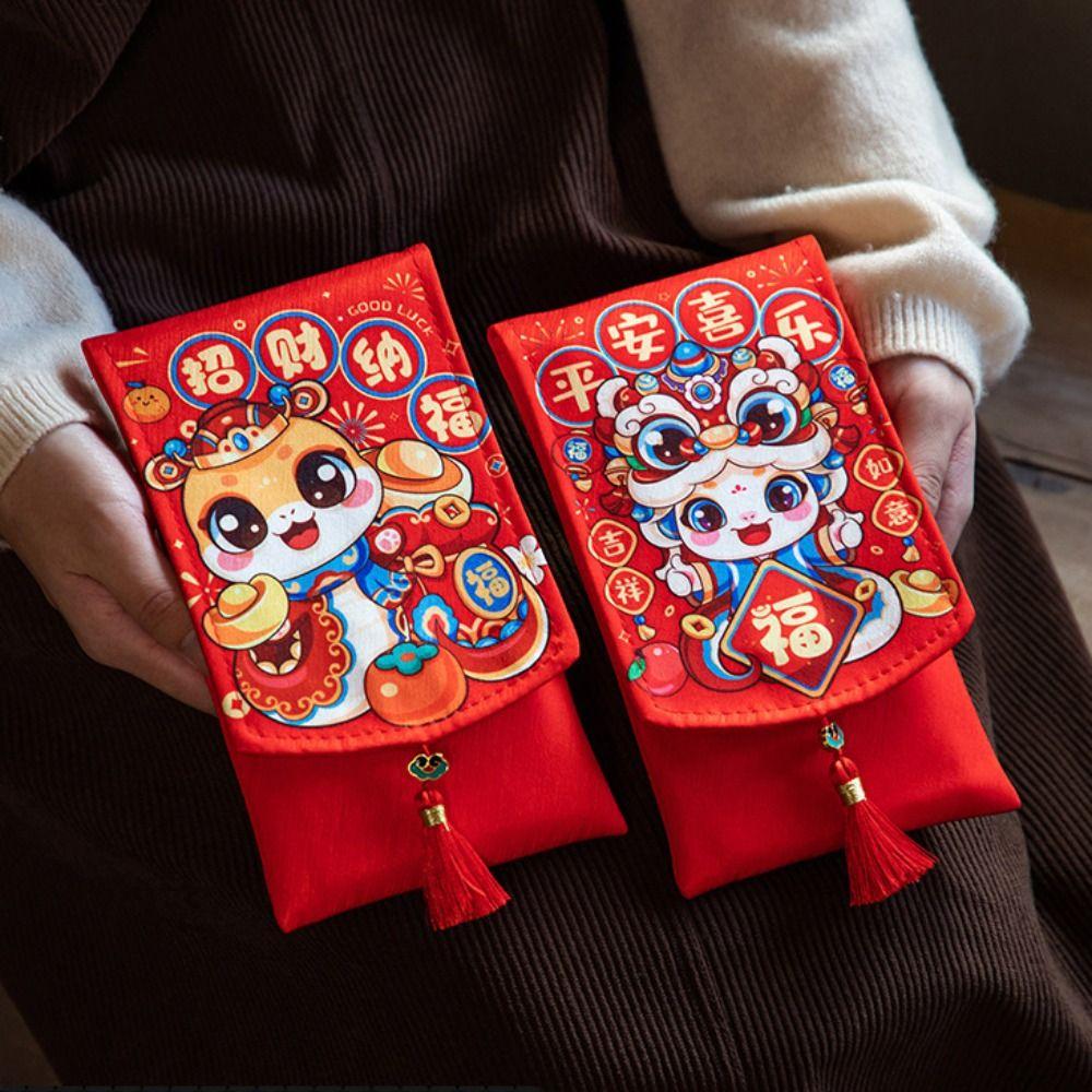 

Благословенные слова 2025 Red Pocket Весенний фестиваль Lucky Red Pockets Канун Нового года Style B Simple