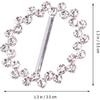 BESTOYARD Scarf Ring 3Pcs 80s Party Tee Shirt Clips Pearl Rhinestone T Shirt Scarf Clip Ring Buckles Waistband Neckerchief Clip Rings for Clothing