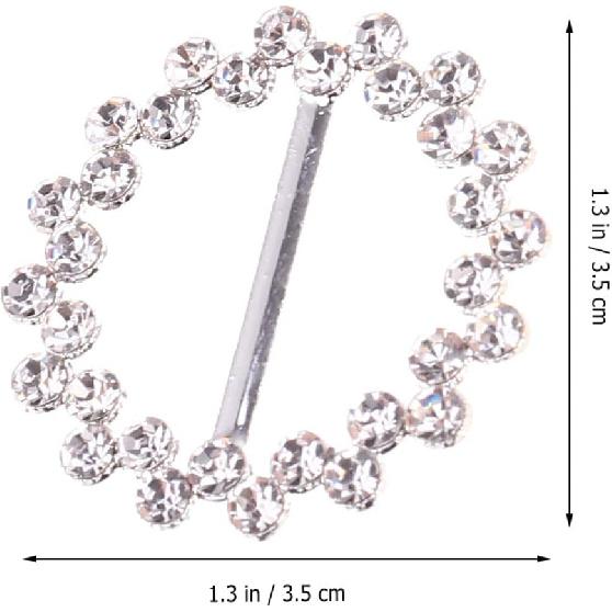 BESTOYARD Scarf Ring 3Pcs 80s Party Tee Shirt Clips Pearl Rhinestone T Shirt Scarf Clip Ring Buckles Waistband Neckerchief Clip Rings for Clothing