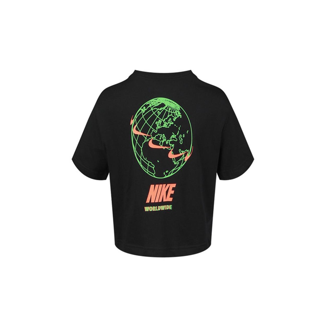 (WMNS) Nike Sportswear Short Round Neck Black Women s CV9170-010 XL