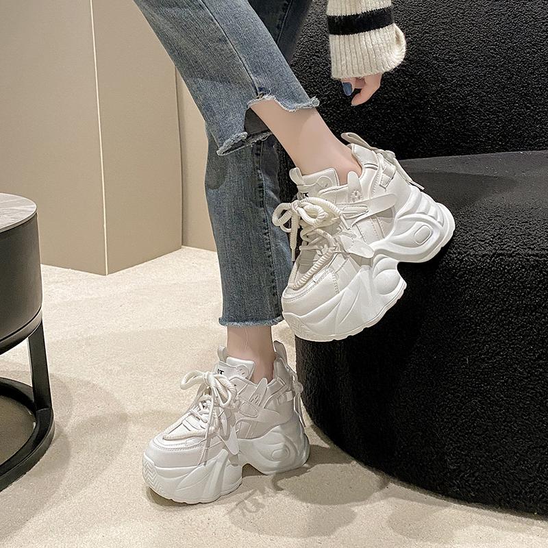 Fashion 10.5CM 2024 Women Run Star Sneakers High Top Platform Women Sports Shoes White Black Casual Fashion Shoes Vulcanized Shoes Feme