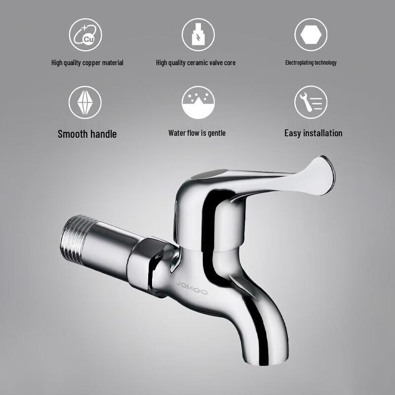 JOMOO Quick Open Single Cold Water Faucet for Mop Sink