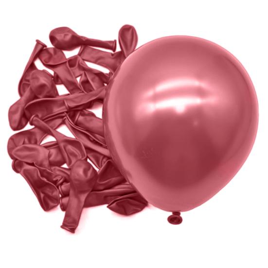 50Pcs 5 Inches Metallic Balloon Shiny Multi-colors Thicker Leakproof Anti-burst Scene Layout Tear-resistant Wedding Party Decor Latex Balloon