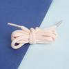 White Polyester Round Shoelaces for Hiking, Dad Sneakers, & Basketball Shoes