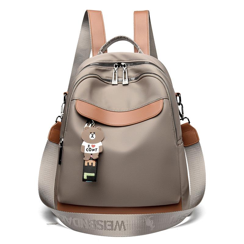 

Рюкзак пэчворк Легкий дорожный рюкзак Большой вместимости Женский маленький рюкзак хаки