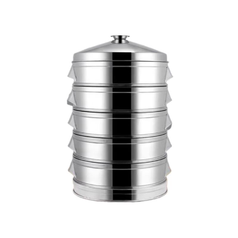 Прямоугольная 5-уровневая утолщенная пароварка из нержавеющей стали Yingbai 47 см 47cm