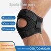 Sports Knee Pads with Silicone Patella Strap - Breathable, Anticollision, Unisex Protection for Running, Basketball, and Fitness.