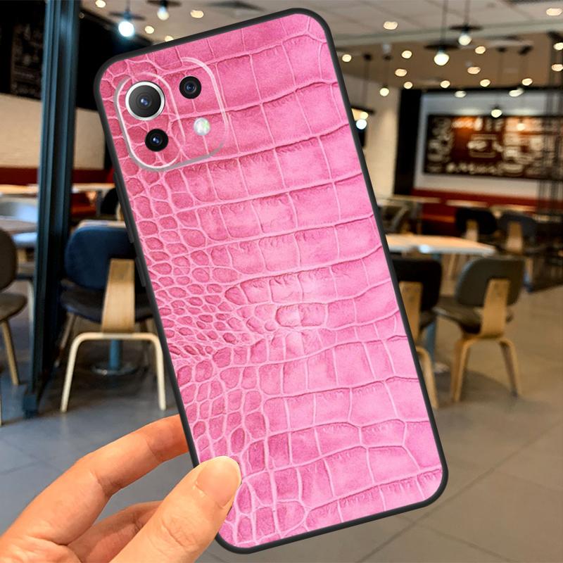 Crocodile Pattern Print Case For Xiaomi 15 14 13 Ultra 11T 12T 13T 14T Pro POCO X7 X3 X5 X6 Pro F5 F6 M6 Pro Coque