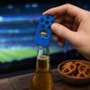 Soccer Bottle Opener with Magnet, Plastic Beer Cap Remover for Refrigerator, Football Shaped Fridge Magnet Opener for Home Bar Party, Gift for Fans