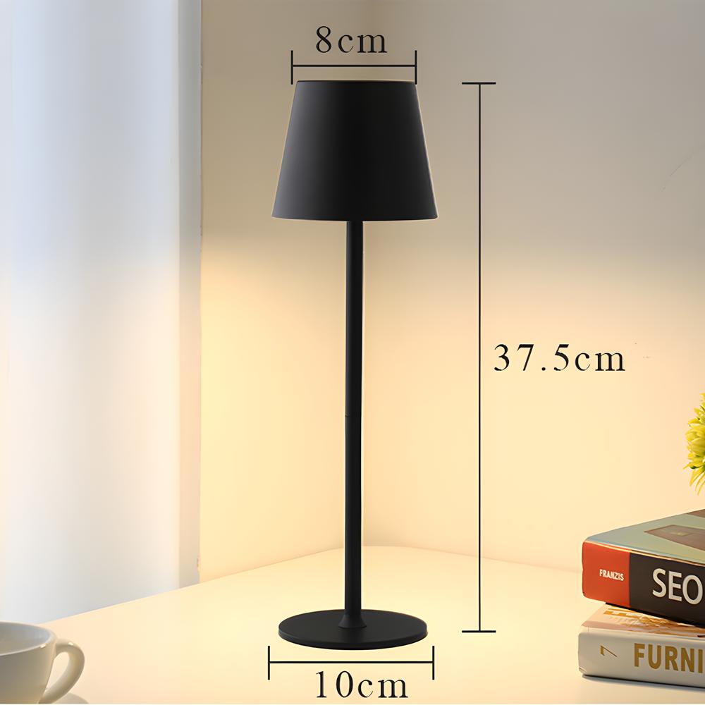 Hotel Cordless Usb Rechargeable Table Lamp Poldina Waterproof Touch Switch Table Lamps for Bedroom Hotel Living Room Restaurant