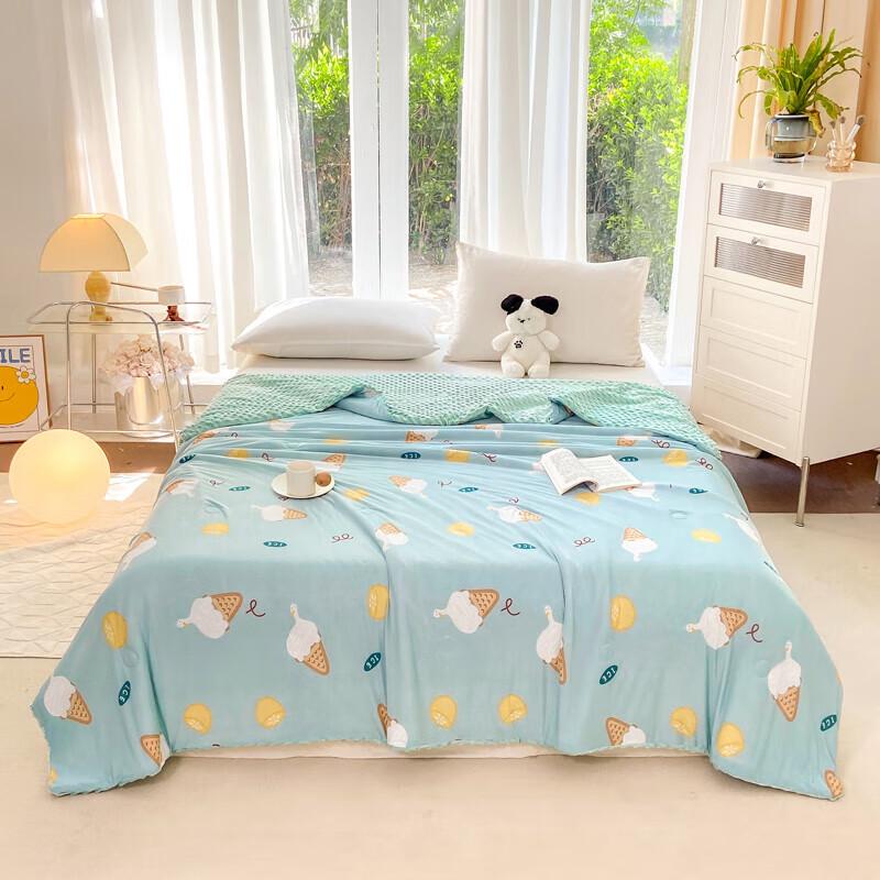 VEKEN Snowflake Dual-Temp Antibacterial Summer Quilt