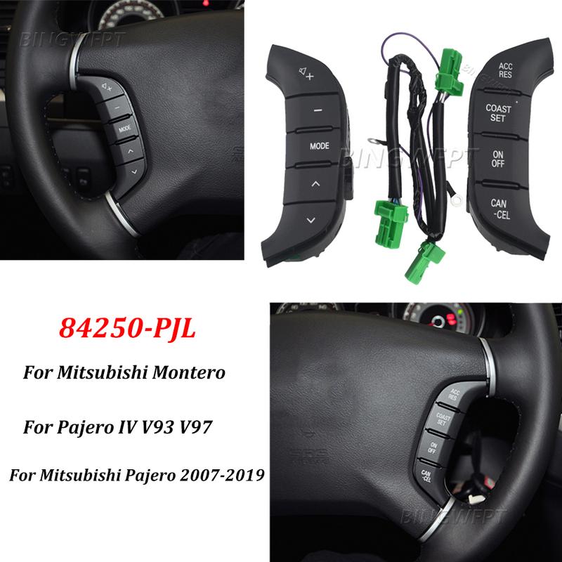 Car Accessories High Quality Steering Wheel Switch Audio Radio Control 84250-PJL For Mitsubishi Pajero 2007-2019 Audio Buttons