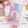 10pcs Holographic Non-Woven Gift Tote Bags with Handles, Iridescent Shiny Reusable Shopping Handbags, Portable Carry Pouches XJM