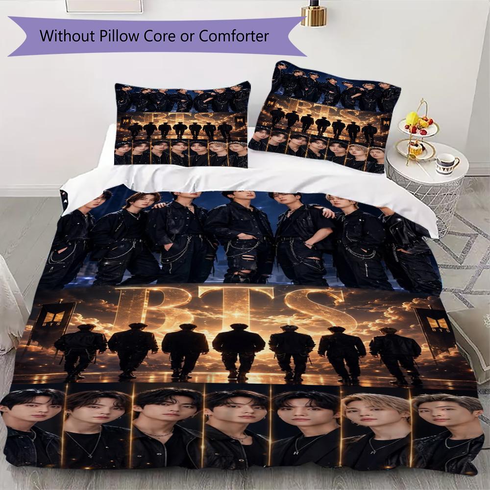 Stylish Pop Music Group Bedding 1 Duvet Cover 2 Pillowcase Without Core Without Core Bedding Set Christmas Birthday Gift