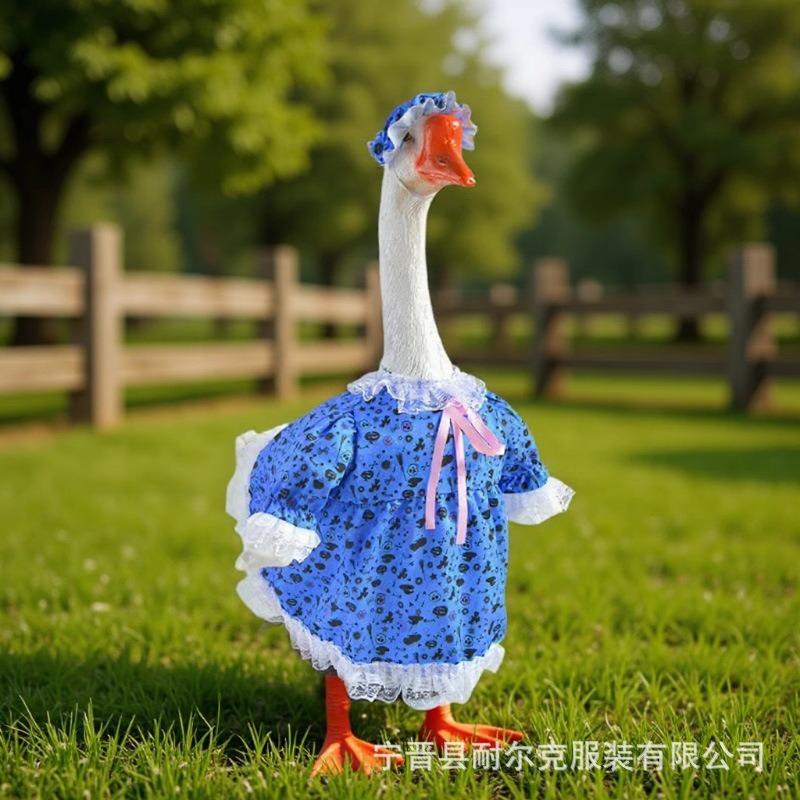 Halloween Goose Costume 23 Inch White Goose Decor for Porch Pet Bird Festival Party Decoration