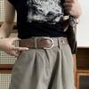 Star Retro Jeans Belt Gothic Pu Leather Waistband Metal Buckle Belts  Clothing Accessories