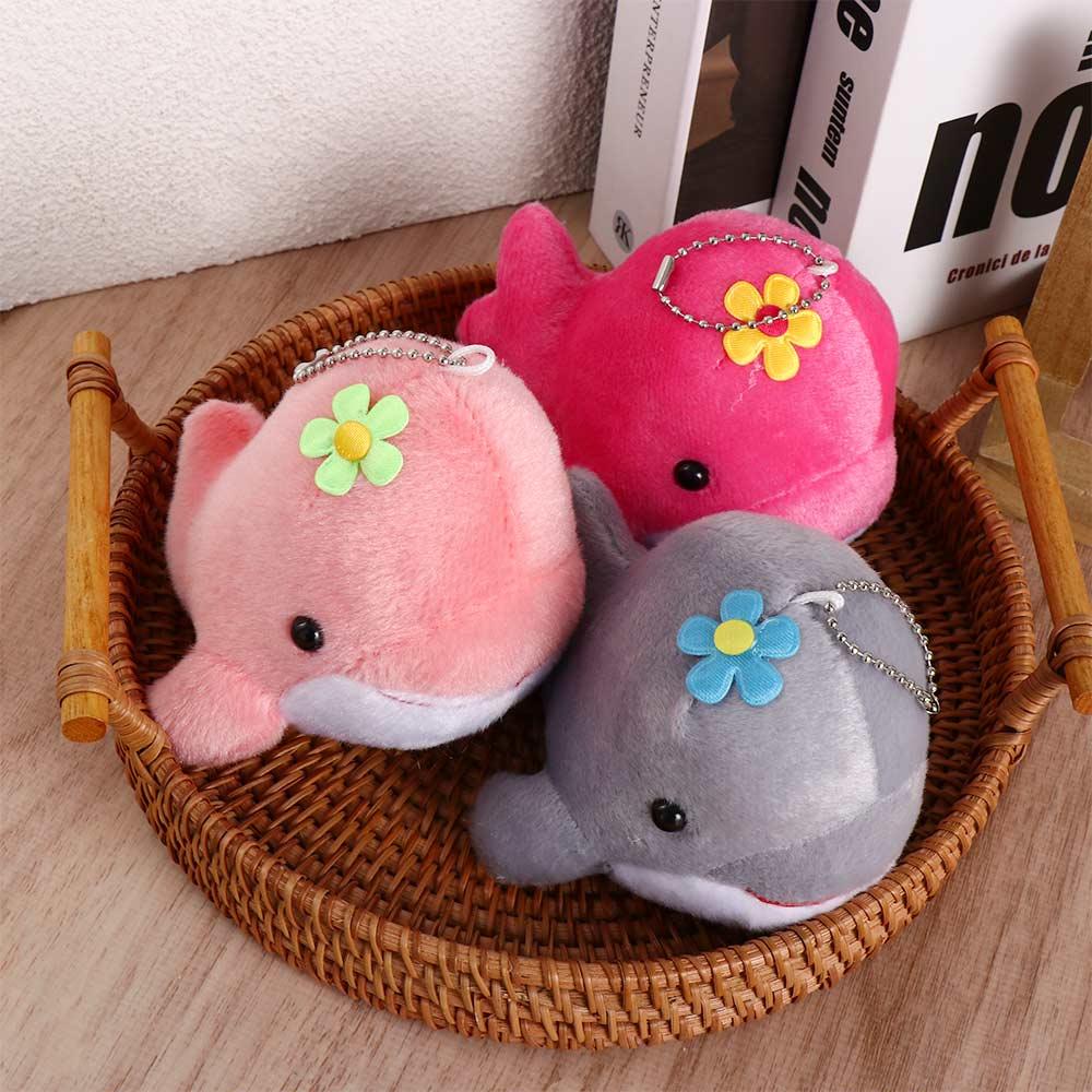 Pendant Stuffed Toy Bag Charm Animal Doll Keychain Whale Plush Pendant Keyring Whale Plush Doll