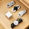 3Pcs Silicone Cable Tie Adjustable Self-adhesive Earphone Phone Charger Computer Power Cord Bundling Strap Reusable Wire Management Organizer Wrap
