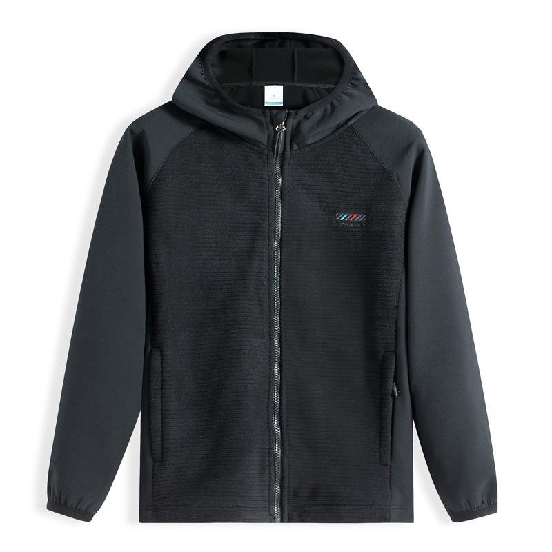 Women's Hooded Polar Fleece Softshell Jacket - Outdoor Windbreaker for Spring/Autumn