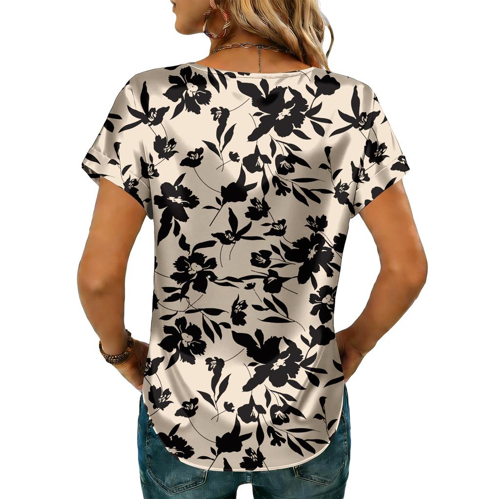 Women's Fashionable Casual Vintage Printed Top