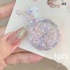 1/4Pcs Aurora Laser Nail Art Glitter Sequins Net1G Ultra-Thin Irregular Mermaid Flakes For Uv Gel Polish Manicure Decorations