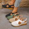 Atmungsaktive Sandalen mit dicker Sohle für Damen, Neuer Stil, Blockabsatz, Strandschuhe