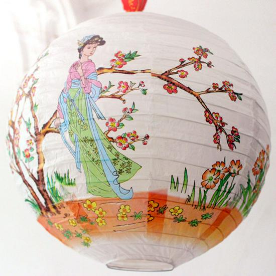 Ancient Style Lanterns: Japanese & Chinese Festive Paper Decorations