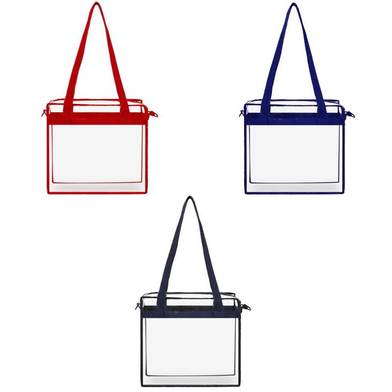 Sac Fourre-tout Transparent Imperméable pour Femme Mode Transparent Approuvé pour les Stades Sac à Main pour Événements Sportifs Concerts Voyages