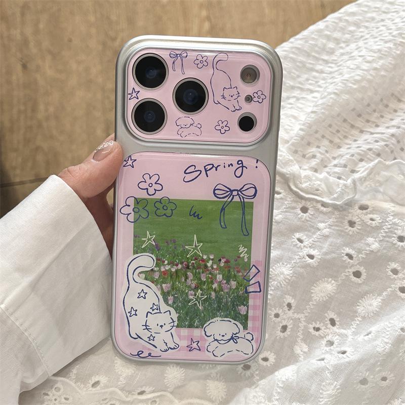 

Summer Meadow Tulip iPhone Case for 16 Pro Max/15/14 - Premium Feel iPhone 17 Pro Max