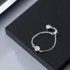 Women Opening Ring Flexible Decorative Silver Open Knuckle Jewelry Party Casual Art Stylish Hand Decoration DIY