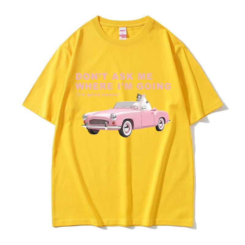 2025 Summer Im Going Insane Funny Cat Meme Graphic T-shirt Men Women Fashion Hip Hop 100% Pure Cotton Printed Leisure T-shirt