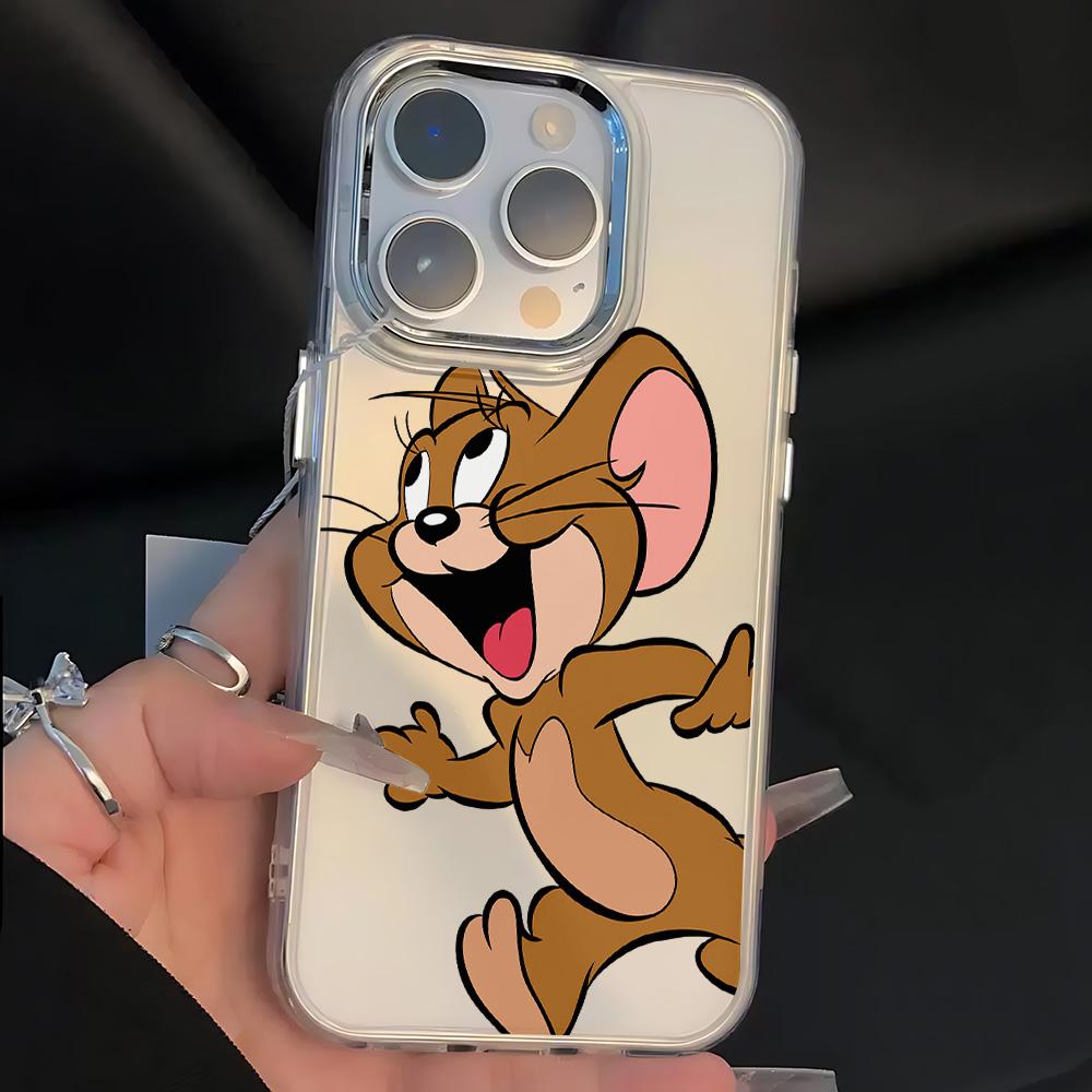Cartoon T-Tom And J-Jerry Cute Phone Case For Samsung Galaxy A56 A36 A26 A55 A35 A16 A54 A34 A25 A24 A15 A14 A73 A53 A33 4G 5G