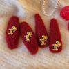 New Year's red atmosphere wool natal year pony hairpin exquisite BB clip versatile hair accessories woman