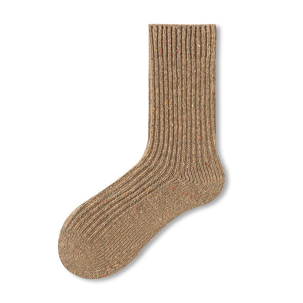 Female Autumn and Winter New Wool Warm Antibacterial High Socks