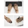 Women Knitted Half Finger Gloves  Insulated Windproof Double Layer Fleece Lining Winter Outdoor