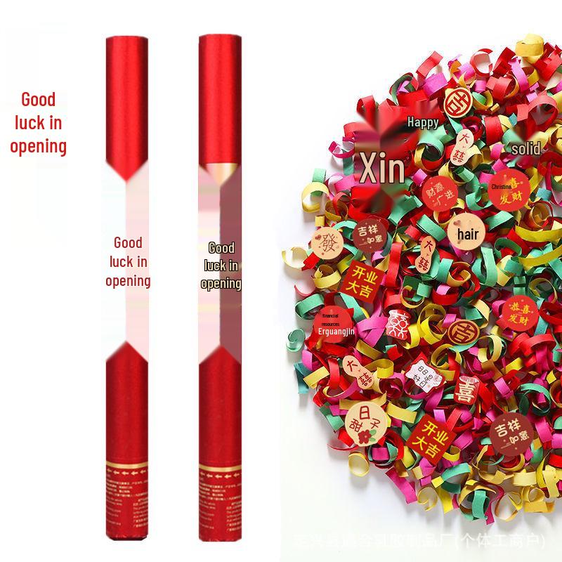 Festive Resumption Confetti Handheld Celebrations for Grand Openings and Ceremonies