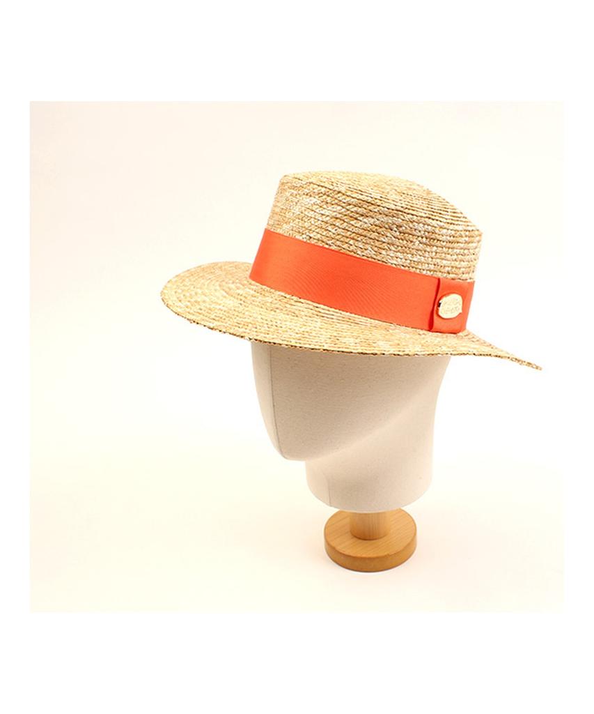Yunibeosyeolkemiseuteuli Kangkang Orange Line Panama Hat Panama Hat