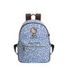 Hello Kitty Leopard Pattern Pu Backpack With Vintage Design And Spacious Storage For Casual Outings