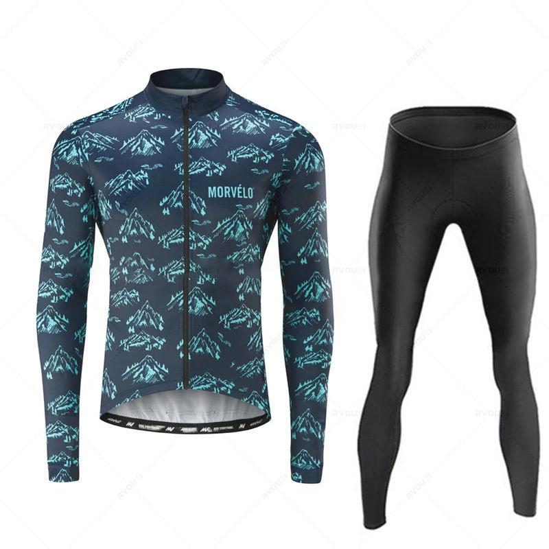 Spring and Fall Mens Long Sleeve Cycling Sets Bicycle Clothing Mountain Bike Clothes Suits Ropa Ciclismo 2026 Summer Breathable Cycling Suit
